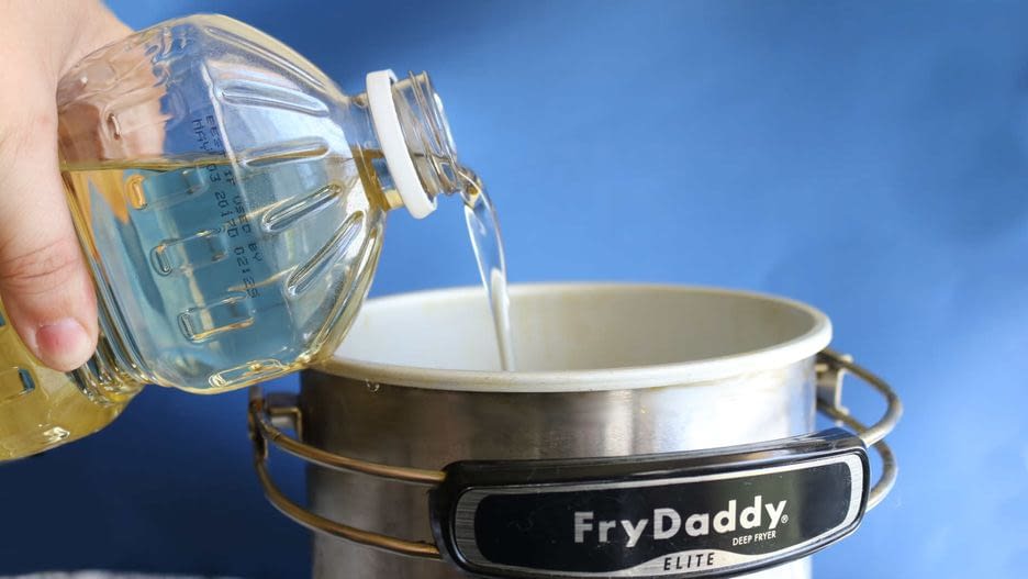 using a deep fryier